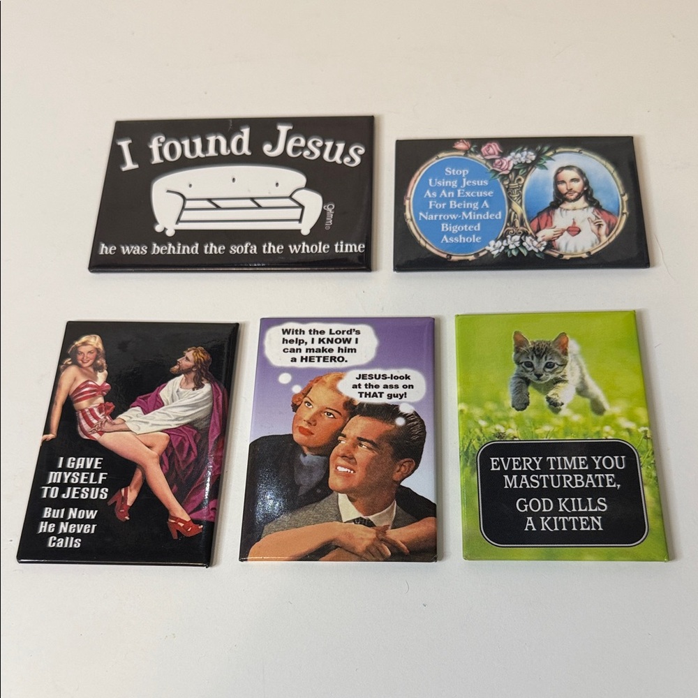 Religious and Humorous Magnet Art Set
